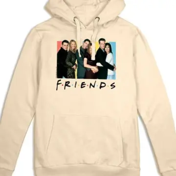 Cream Colored Relaxed Fit Graphic Pullover Hoodie Sweatshirt