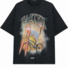 Faded Black Oversized Graphic T-Shirt