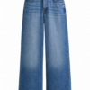 Medium Wash Wide-Leg High-Rise Jeans