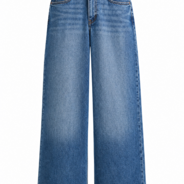 Medium Wash Wide-Leg High-Rise Jeans