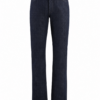 Dark Indigo Straight-Leg Jeans with High Rise