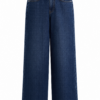 Dark Indigo Wide-Leg High-Rise Jeans