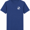 Blue Crewneck T-Shirt with White Chest Logo