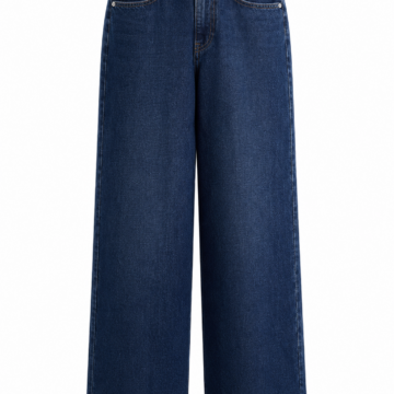 Dark Indigo Wide-Leg High-Rise Jeans
