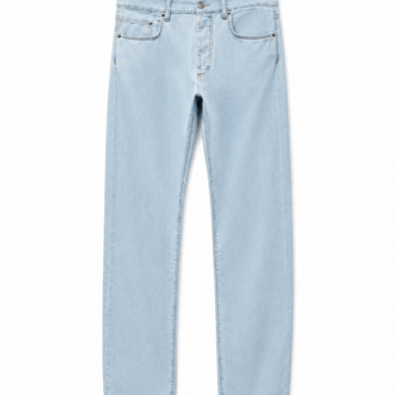 Medium Light Blue Straight-Leg Jeans